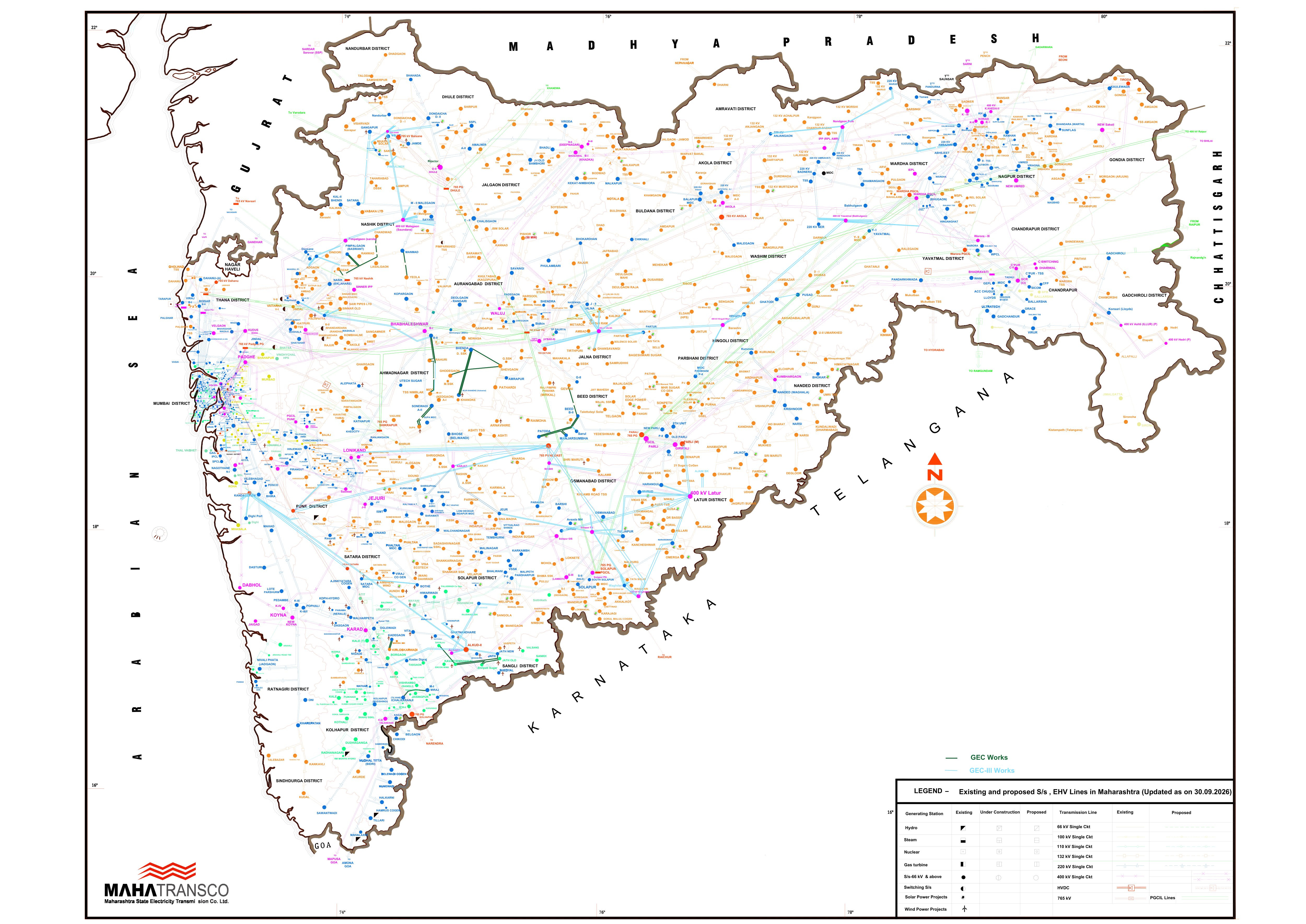 Maharashtra Transmission Map